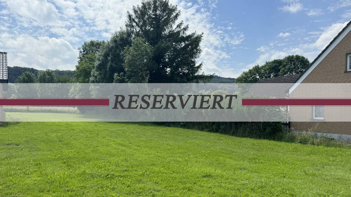 Objektfoto mit Banner RESERVIERT