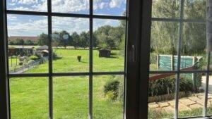 Blick aus dem Wohnzimmer