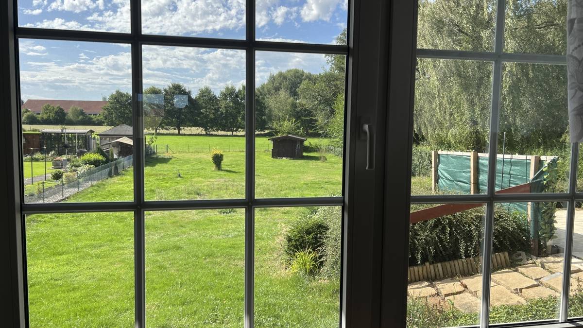 Blick aus dem Wohnzimmer