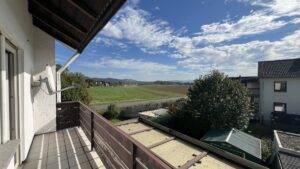 Blick vom Balkon